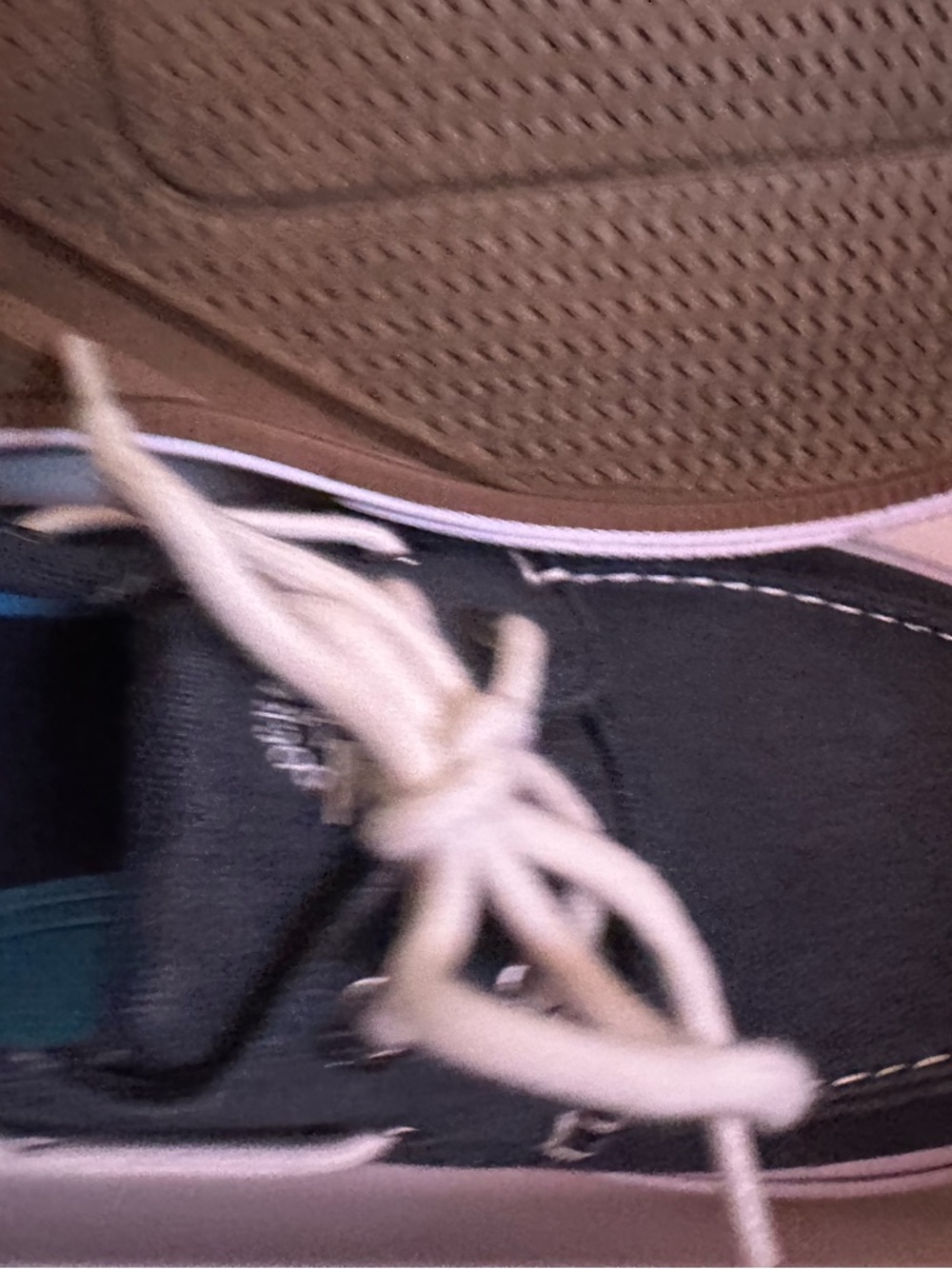 Dockers Navy Canvas Boat Shoes with White Laces - Picture 4 of 10